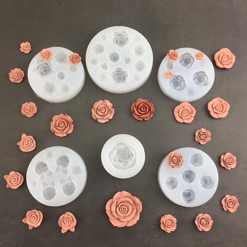 Candle Making Products - 3d Rose Bloemvorm Blad Siliconen Mallen