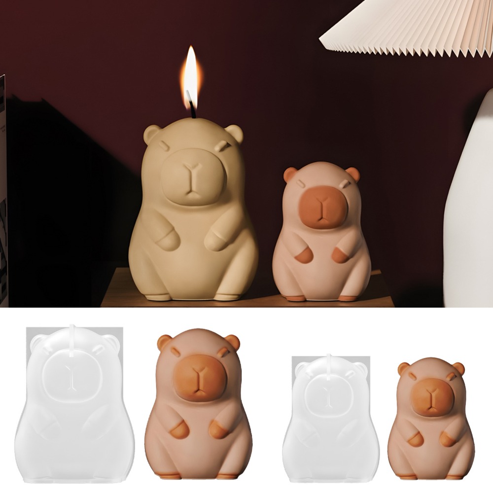 Candle Making Reno - Staande Capibara geurkaars siliconen mal 3D