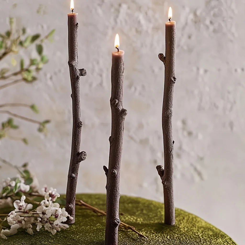 Candle Making Diy Kit - DIY lange takvormige kaars siliconen boomtak