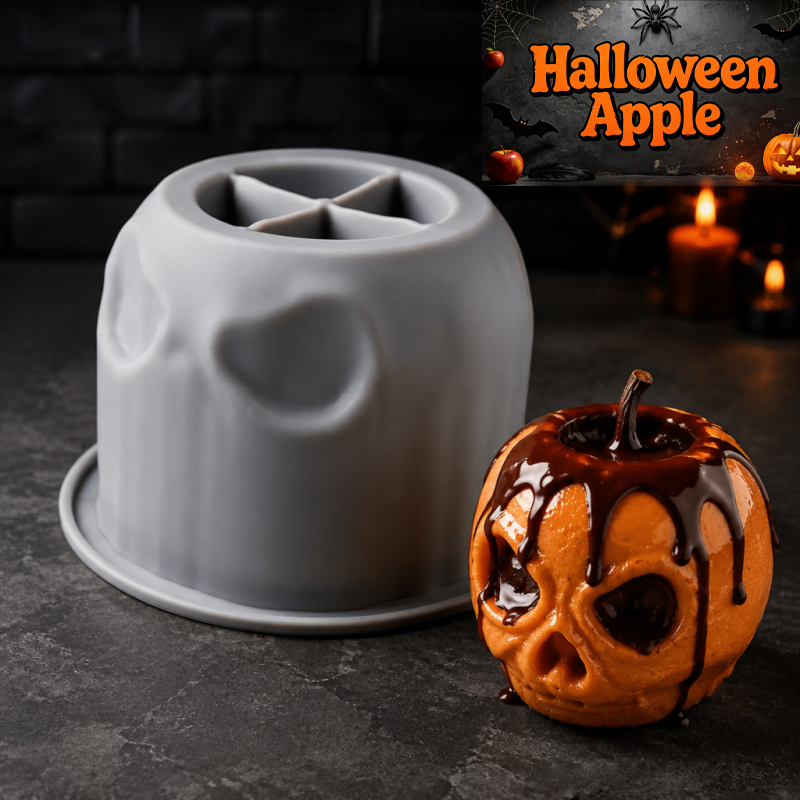 Candle Making Products - Halloween schedel appel siliconen mal, creatief