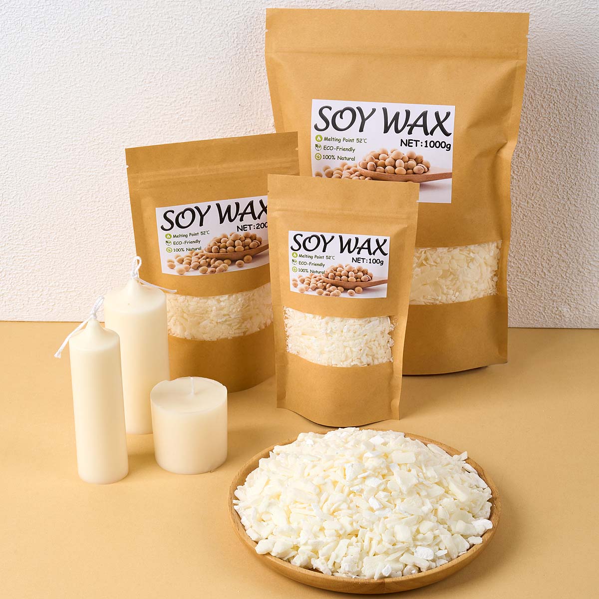 Candle Making Reno - 1 pond zuiver witte sojawas voor