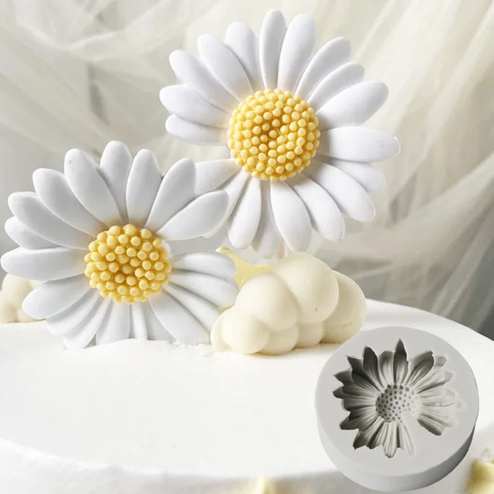 Candle Making Products - 3D Daisy Flower Mold Zonnebloem Siliconen