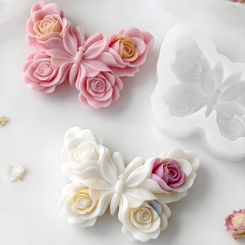 Candle Making Products - DIY Rose Butterfly Form siliconen mal