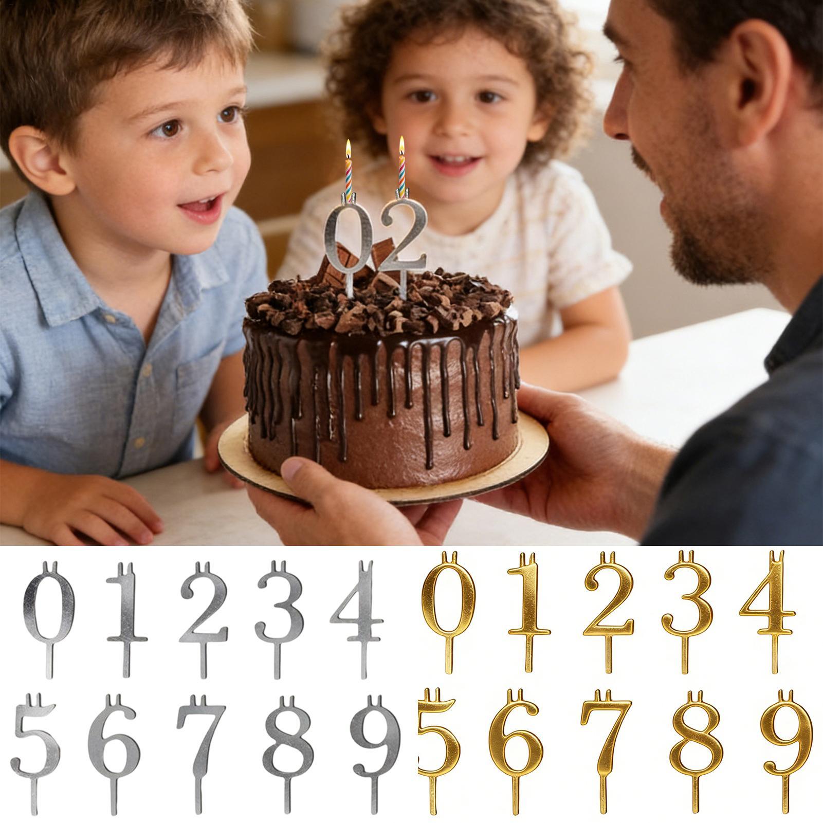 Candle Making Products - 10 stuks 0-9 Nummer Cake Toppers