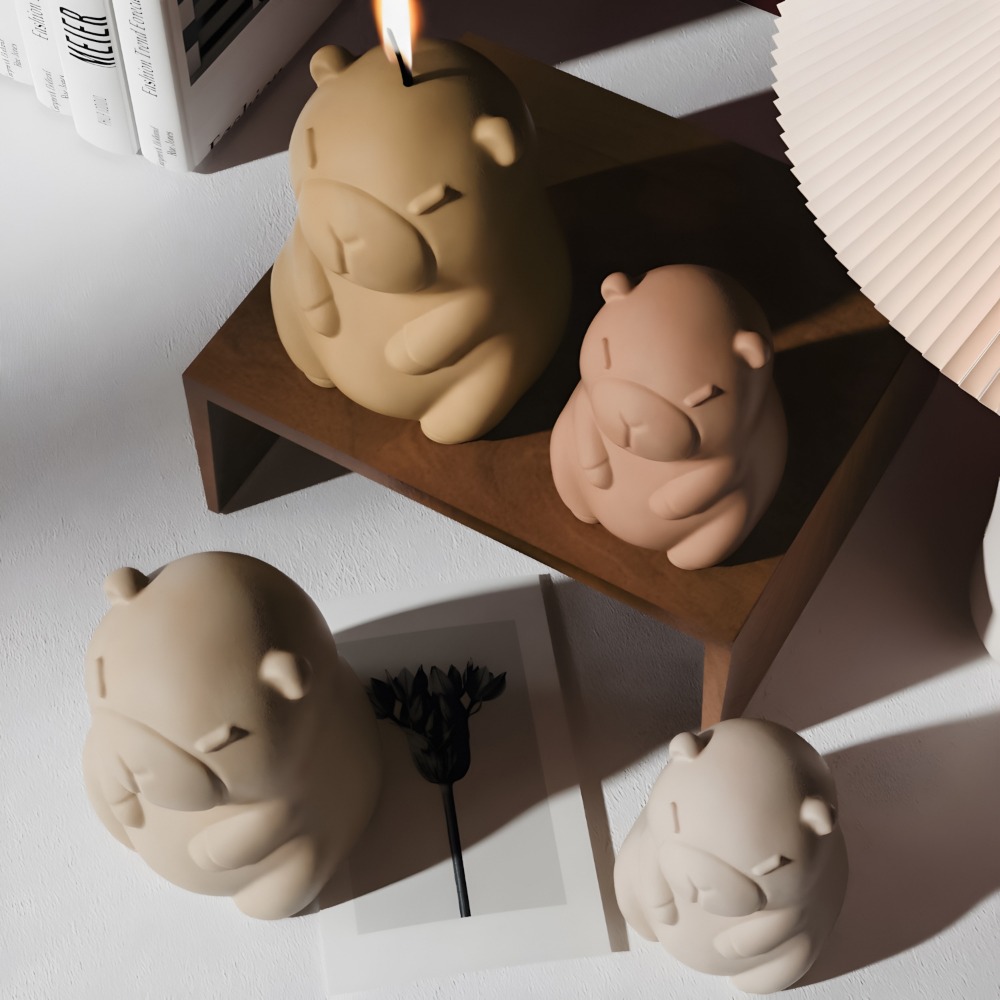 Staande Capibara geurkaars sil - Candle Making Reno recensie en prijs