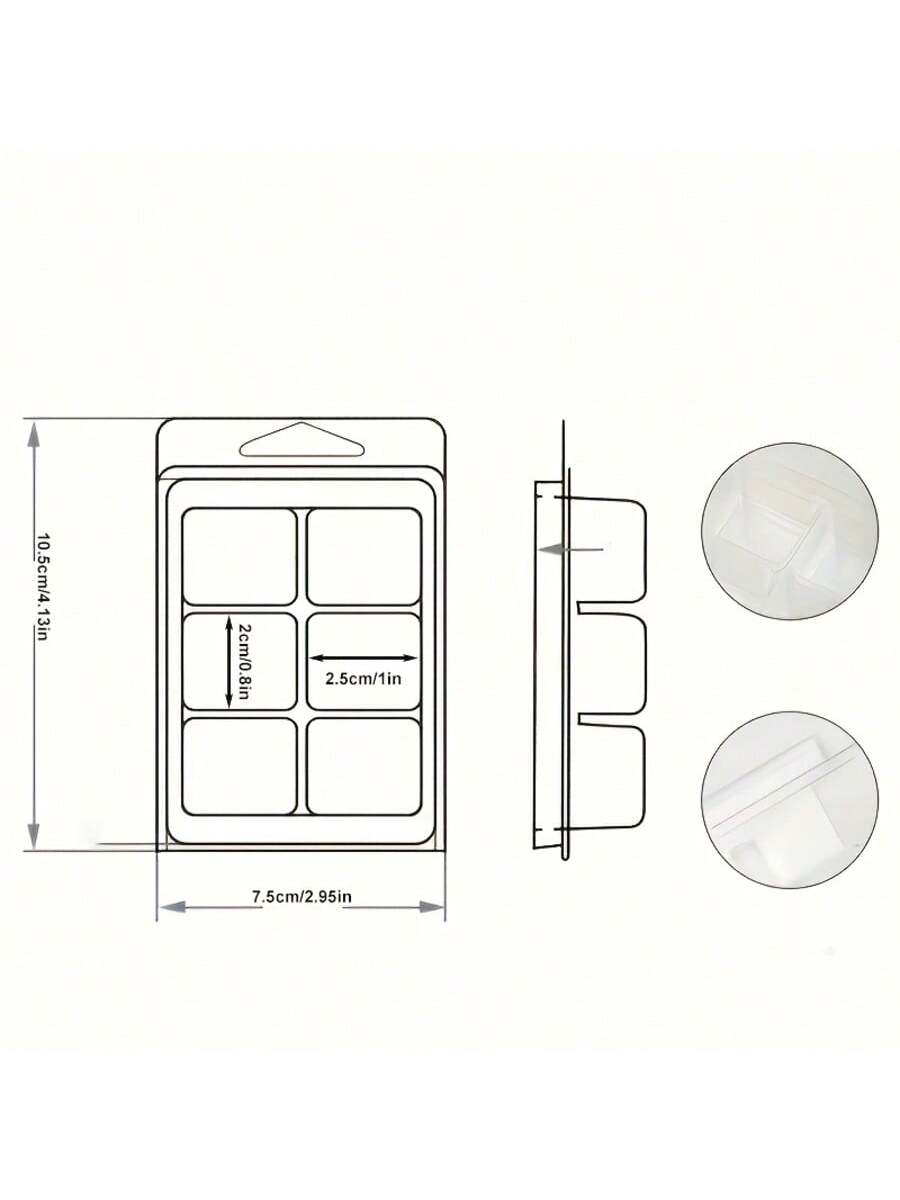 12/24 stuks rechthoekige 6-gaa - Candle Making Reno recensie en prijs