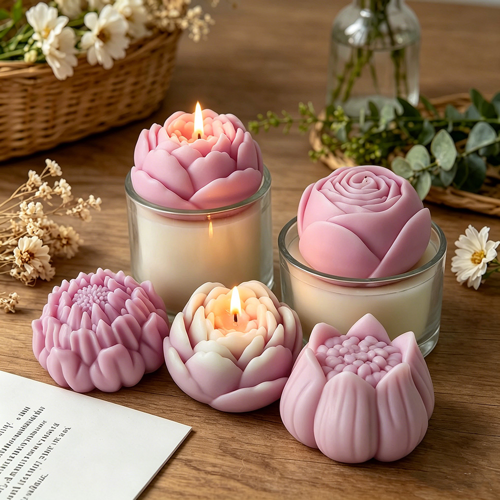 3D Bloem Siliconen Mal Pioenro - Candle Making Reno recensie en prijs