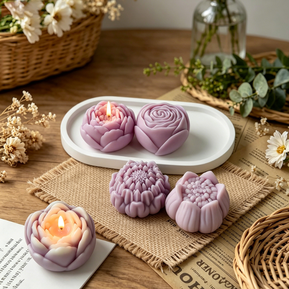 3D Bloem Siliconen Mal Pioenro - Candle Making Reno recensie en prijs
