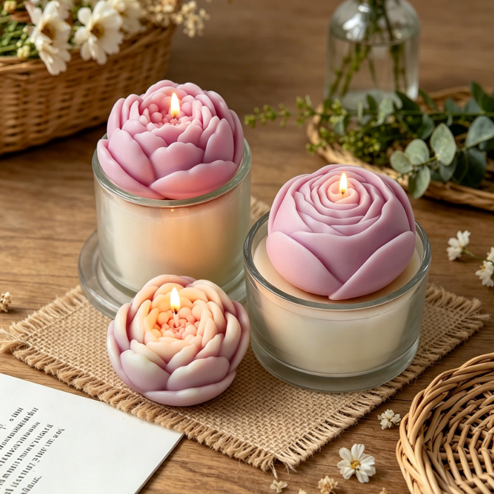 3D Bloem Siliconen Mal Pioenro - Candle Making Reno recensie en prijs