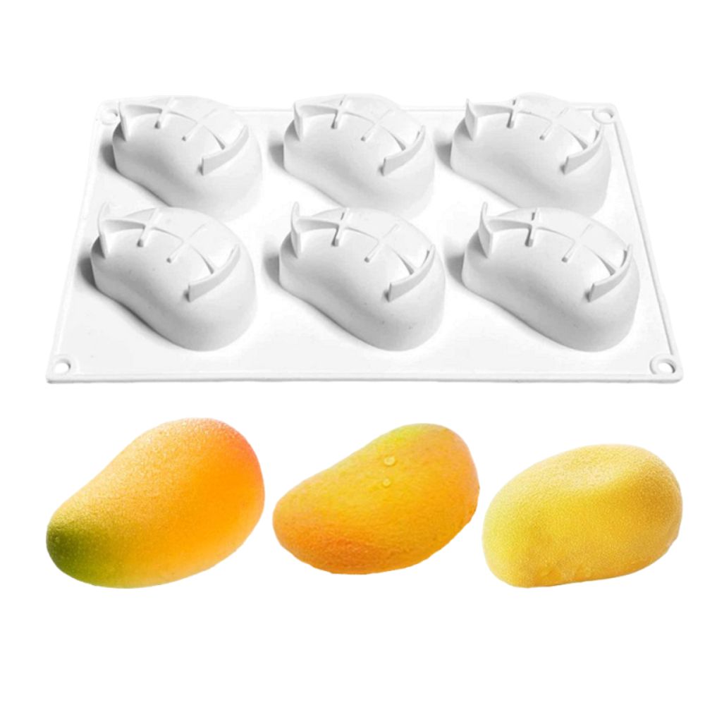 6-delige mango-vormige cakevor - Candle Making Ideas recensie en prijs