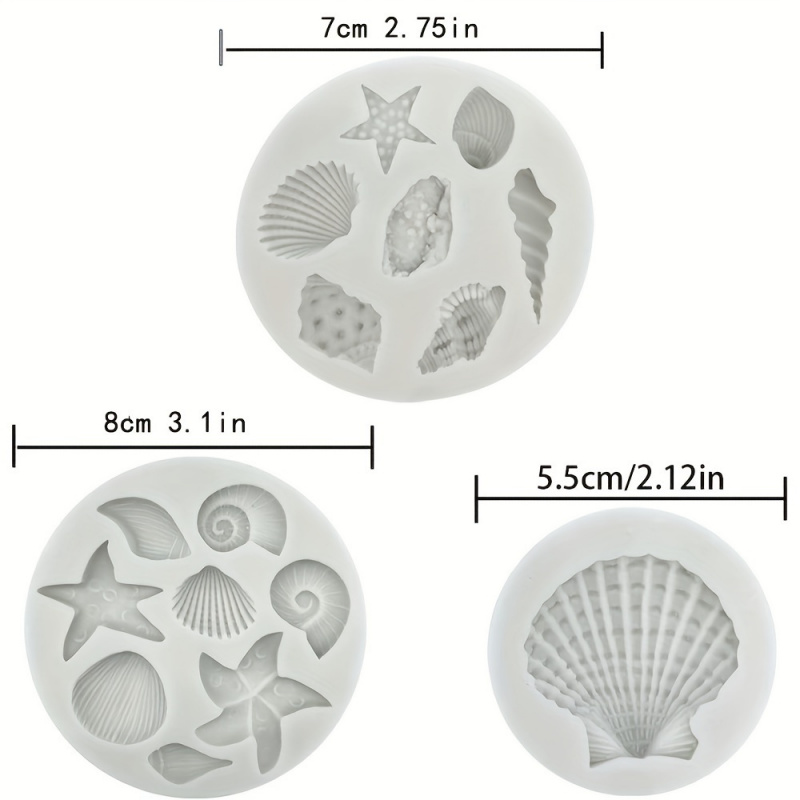 3 stks/set, schelpvormenset, o - Candle Making Diy Kit recensie en prijs